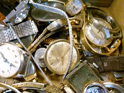 Lot 133 - Unbranded and other watch heads and parts