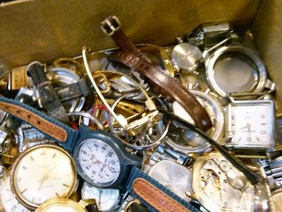 Lot 133 - Unbranded and other watch heads and parts