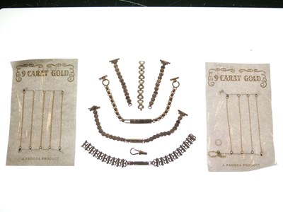 Lot 136 - Assorted gold yellow metal and unmarked watch parts