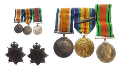 Lot 185 - British medal group awarded to Captain. W.V. Sloan of the Royal Army Service Corps.