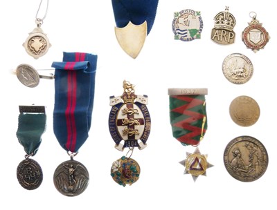 Lot 300 - Quantity of silver medallions and badges