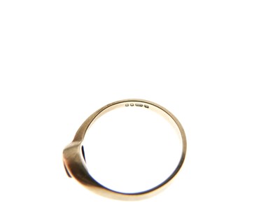 Lot 4 - 9ct gold single-stone diamond ring