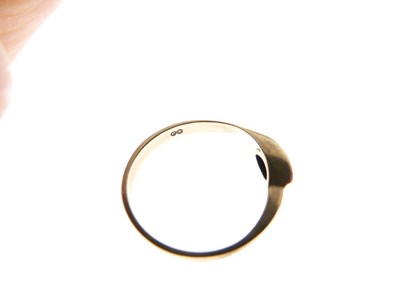 Lot 4 - 9ct gold single-stone diamond ring