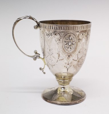 Lot 172 - Victorian silver pedestal cup