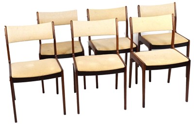 Lot 562 - Set of six Danish Udlum Mobelfabrik teak chairs