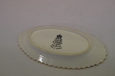 Lot 452 - Royal Worcester fruit decorated pot pourri vase and dish