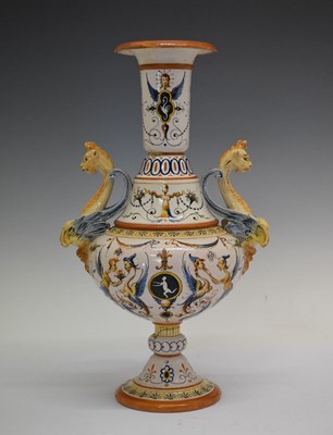 Lot 488 - Italian maiolica vase