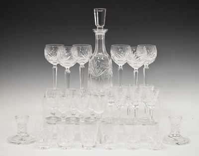 Lot 418 - Quantity of Waterford Crystal to include Ashling pattern, six hock glasses, six sherry glasses