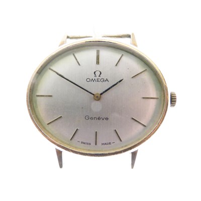 Lot 111 - Omega - Gentleman's gold-plated Geneve watch head