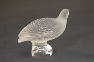 Lot 424 - Four Lalique glass sculptures