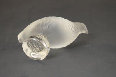 Lot 424 - Four Lalique glass sculptures