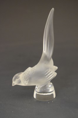 Lot 424 - Four Lalique glass sculptures