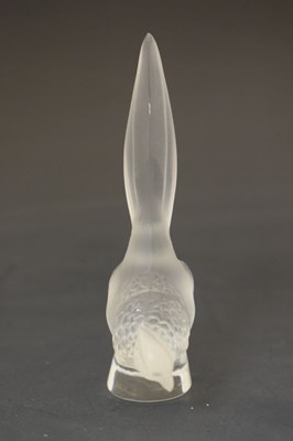 Lot 424 - Four Lalique glass sculptures