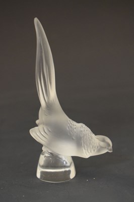 Lot 424 - Four Lalique glass sculptures