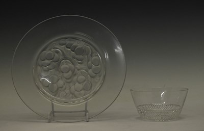 Lot 428 - Lalique - 'Marienthal' side plate, and 'Nippon' bowl