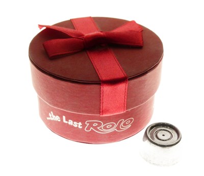 Lot 176 - Silver novelty Rolo - '... The Last Rolo'