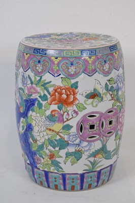 Lot 510 - Two Chinese 20th Century barrel garden seats