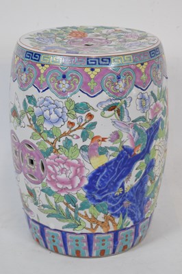 Lot 510 - Two Chinese 20th Century barrel garden seats
