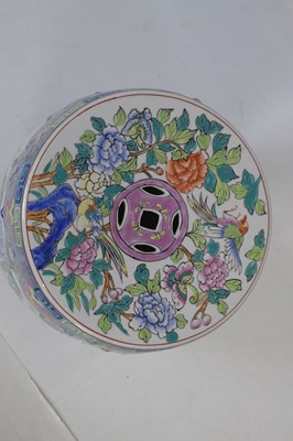 Lot 510 - Two Chinese 20th Century barrel garden seats