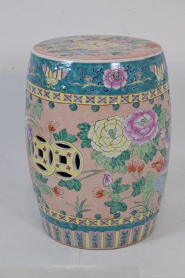 Lot 510 - Two Chinese 20th Century barrel garden seats