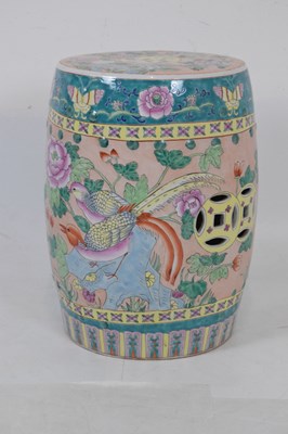Lot 510 - Two Chinese 20th Century barrel garden seats