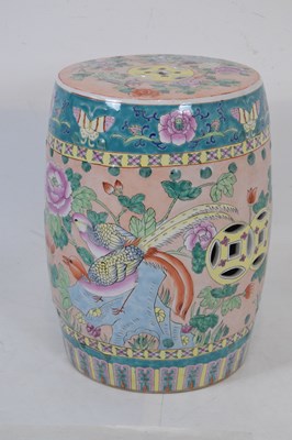 Lot 510 - Two Chinese 20th Century barrel garden seats