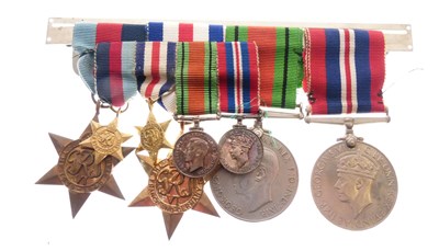 Lot 231 - Second World War medal group with miniatures