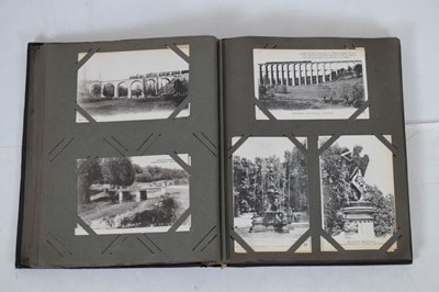 Lot 263 - First World War postcards in album and French postcard album