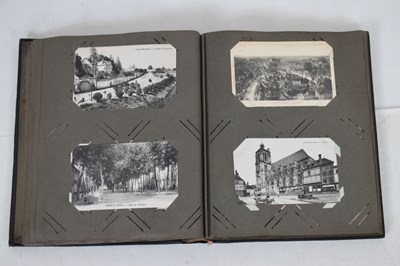 Lot 263 - First World War postcards in album and French postcard album