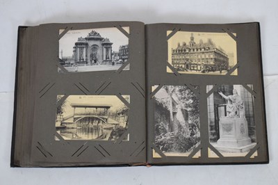 Lot 263 - First World War postcards in album and French postcard album