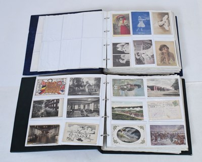 Lot 264 - Album of pre-war postcards to include; comical examples, etc