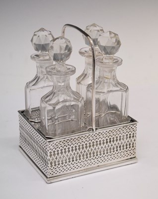 Lot 157 - Victorian silver cruet stand