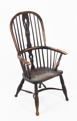 Lot 540 - 19th Century elm and ash framed Windsor armchair