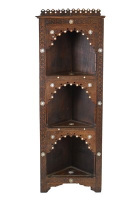 Lot 541 - 19th Century Moorish floor standing corner display stand