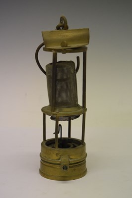 Lot 326 - Laidler of Durham Clanny type miner's safety lamp and other