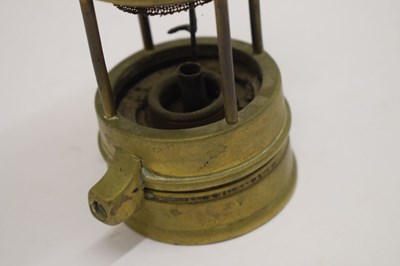 Lot 326 - Laidler of Durham Clanny type miner's safety lamp and other