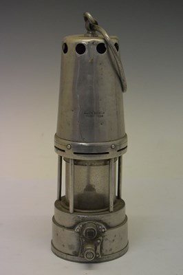 Lot 326 - Laidler of Durham Clanny type miner's safety lamp and other