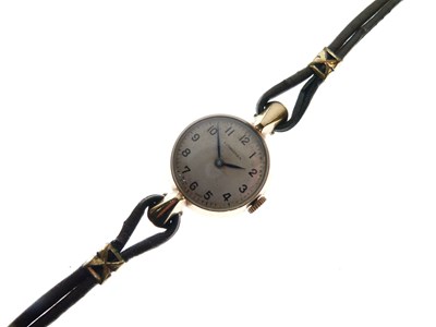 Lot 123 - Longines - Lady's 9ct gold cased cocktail watch, circa 1930's