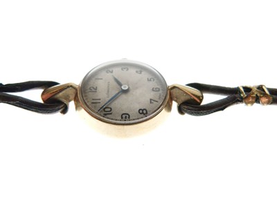 Lot 123 - Longines - Lady's 9ct gold cased cocktail watch, circa 1930's
