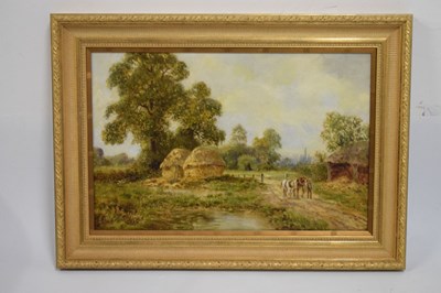 Lot 533 - English School, late 20th Century - Oil on canvas - Pair of landscapes