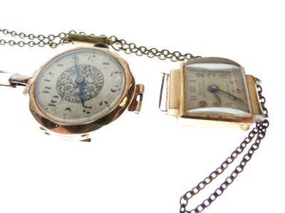 Lot 120 - 18k and 9ct gold cocktail watches