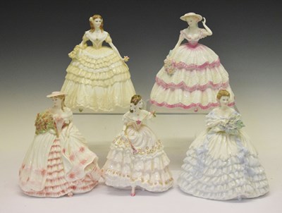 Lot 495 - Royal Worcester and Coalport ladies