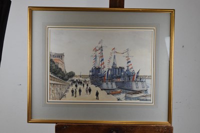 Lot 495 - Cecil King - Watercolour - 'Monte Carlo'