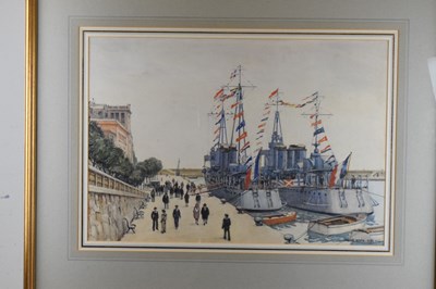 Lot 495 - Cecil King - Watercolour - 'Monte Carlo'