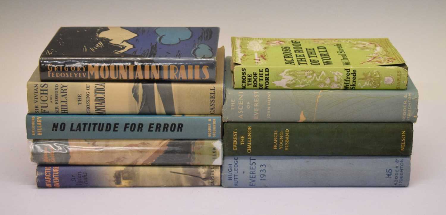 Lot 277 - Quantity of Everest and Antarctic related books