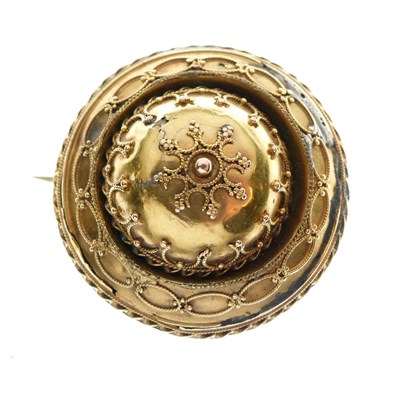 Lot 296 - Victorian locket back brooch