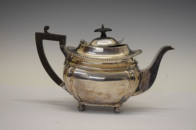 Lot 149 - Late Victorian silver teapot