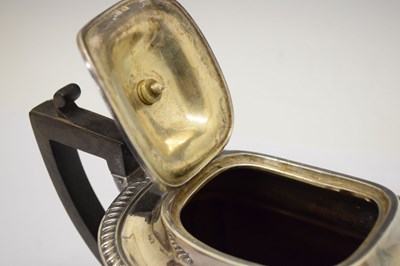 Lot 149 - Late Victorian silver teapot