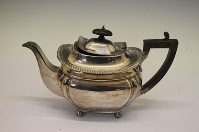 Lot 149 - Late Victorian silver teapot