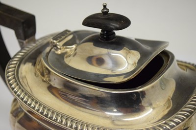 Lot 149 - Late Victorian silver teapot